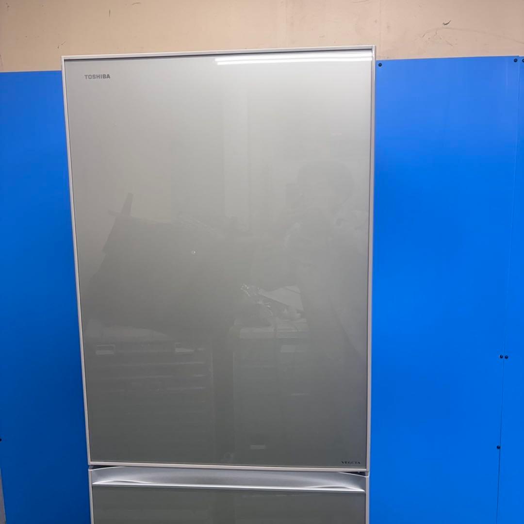 596 冷蔵庫　大型　400L〜500L 自動製氷機付　右開き　鏡面　5ドア