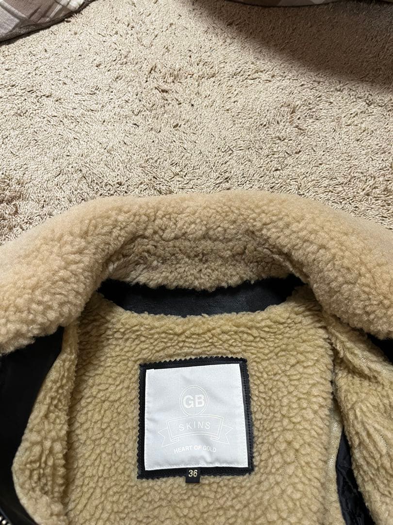 GB SKINS レザー シングル ライダース ジャケット GBSKINS