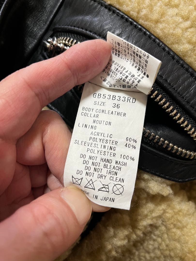 GB SKINS レザー シングル ライダース ジャケット GBSKINS