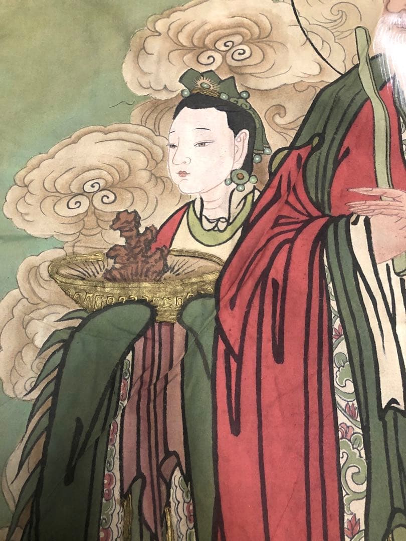 重要文化財、毗盧寺の壁画1:1再現した肉筆模写