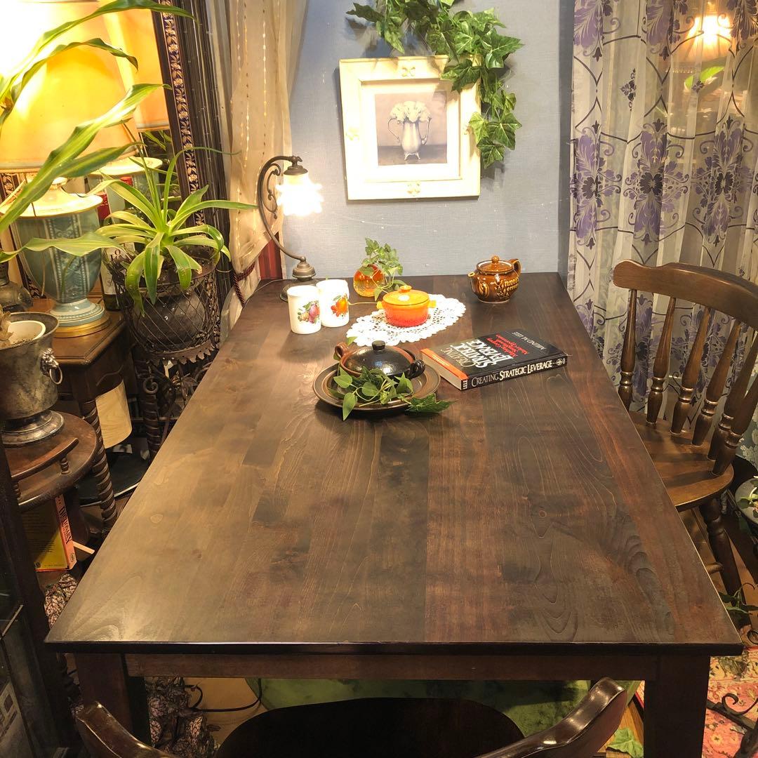 アルダー　ソリッド　オイルフィニッシュ　４DR ダイニングテーブル