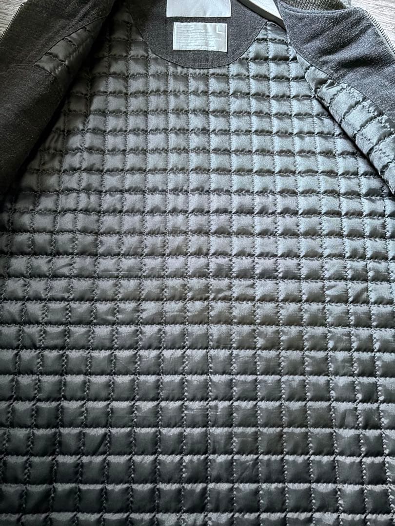 ホワイトマウンテニアリング　ホームスパン　ツイード　キルティングベスト WZIP