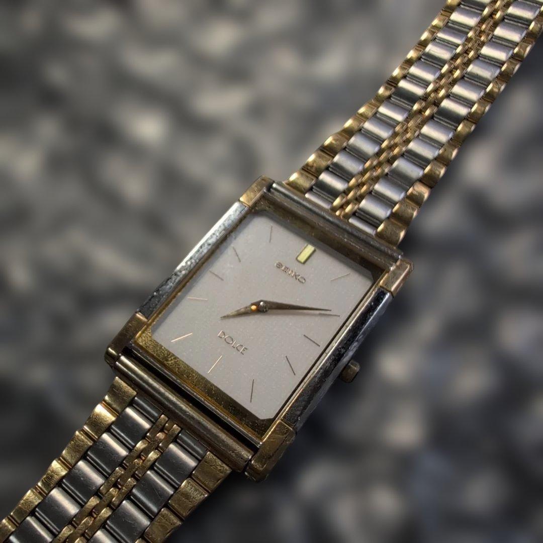 SEIKO セイコー DOLCEドルチェ8N40レクタンゴ　メンズクォーツ腕時計