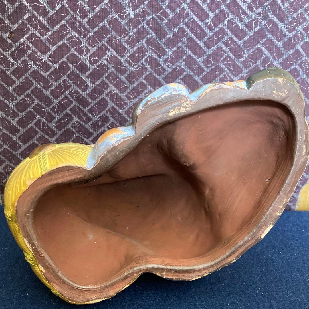 彩色備前　大黒天伏せ香炉　色備前