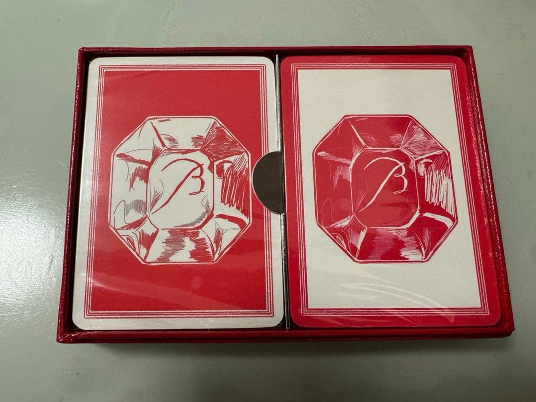 新品　正規品　baccara バカラ　トランプセット　赤白