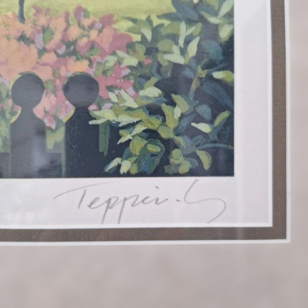 笹倉鉄平、シルクスクリーン『ヘルフスト』額付き、 「保証書」付き！