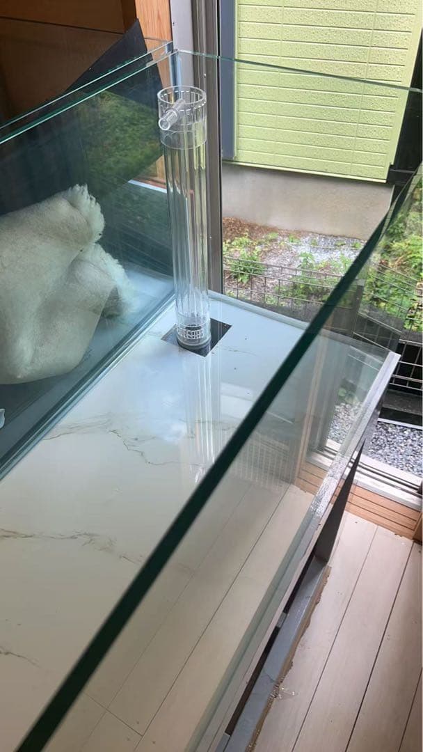 値下げしました‼️⇒オーバーフローKOTOBUKIガラス水槽と台のセット