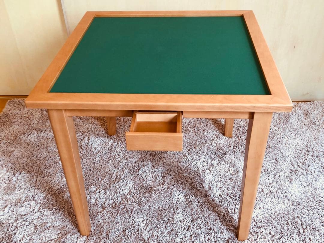 日本製　手打麻雀卓　ホワイトアッシュ材　※スクエアボード無し