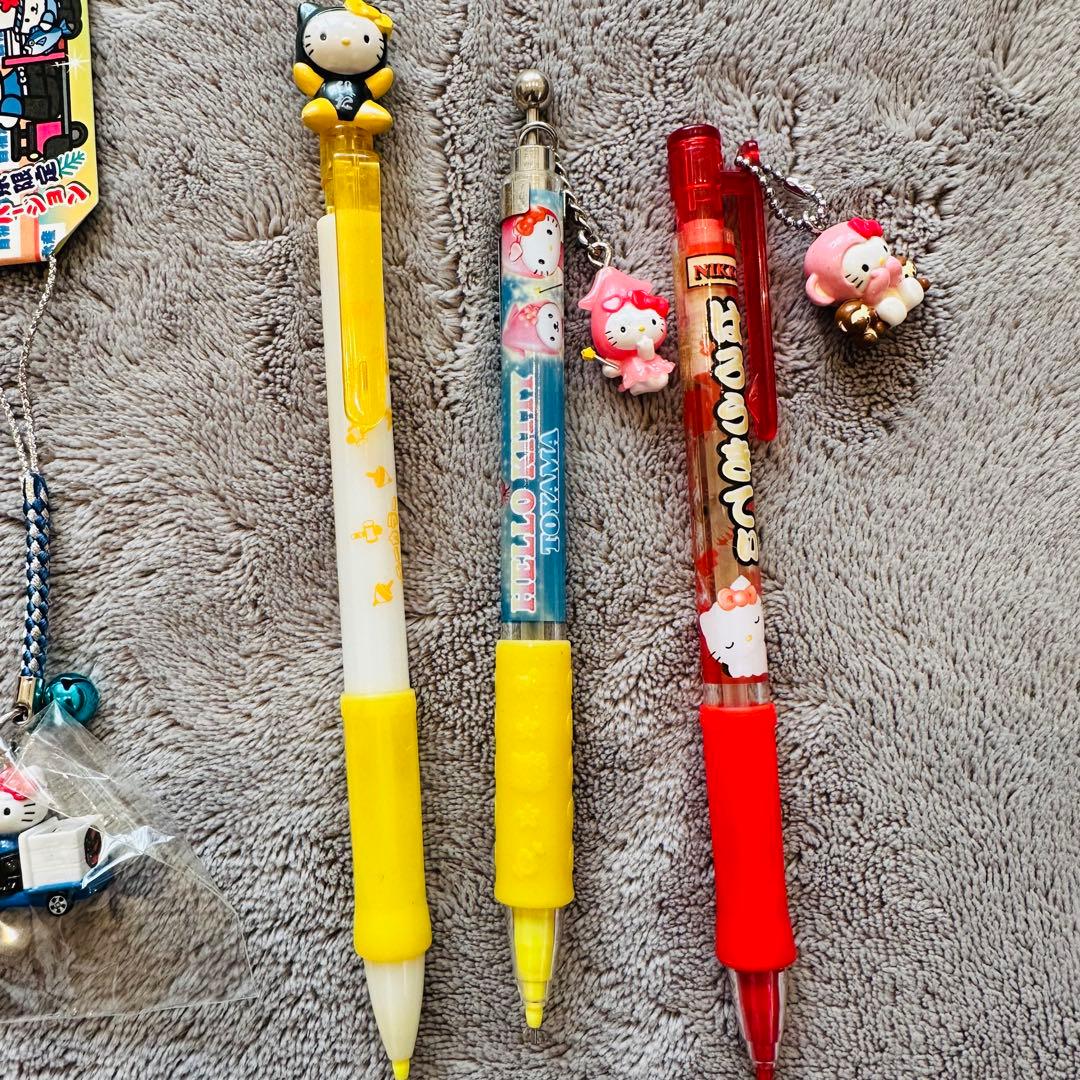 ご当地キティ　根付けストラップ　シャープペンシル　まとめ売り　26点セット