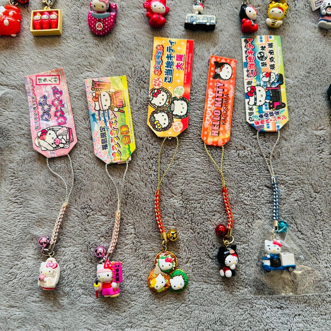 ご当地キティ　根付けストラップ　シャープペンシル　まとめ売り　26点セット