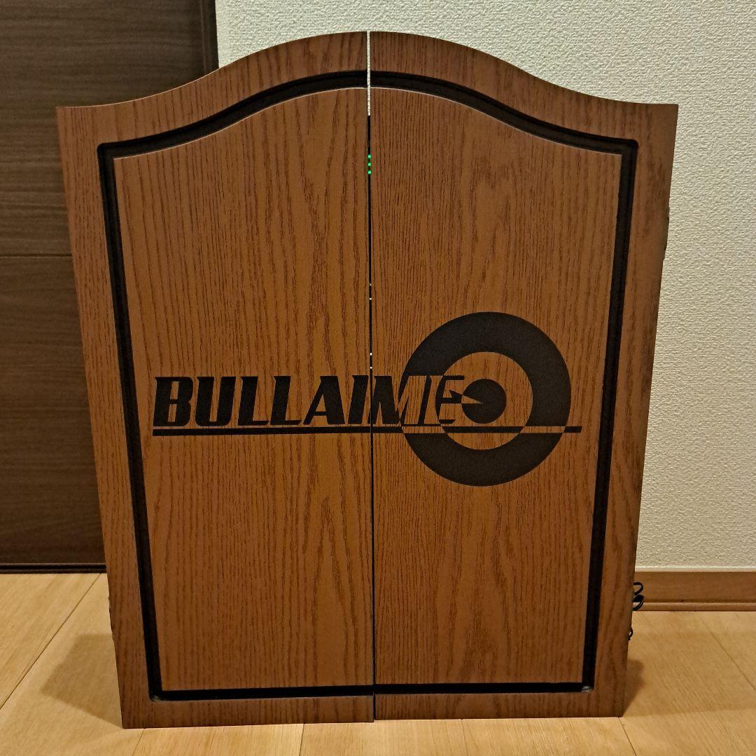 【美品】BULLAIME 電子ダーツボード 木製キャビネット付き