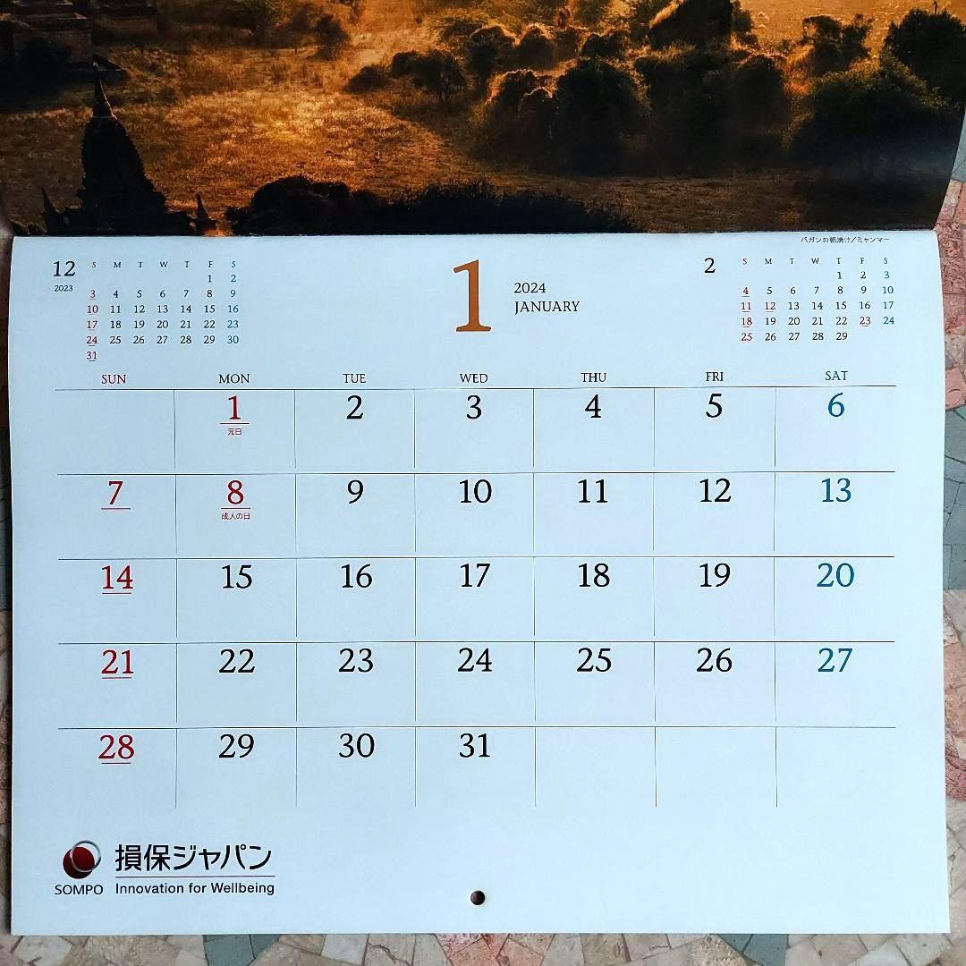 損保ジャパンカレンダー 2024年 令和6年