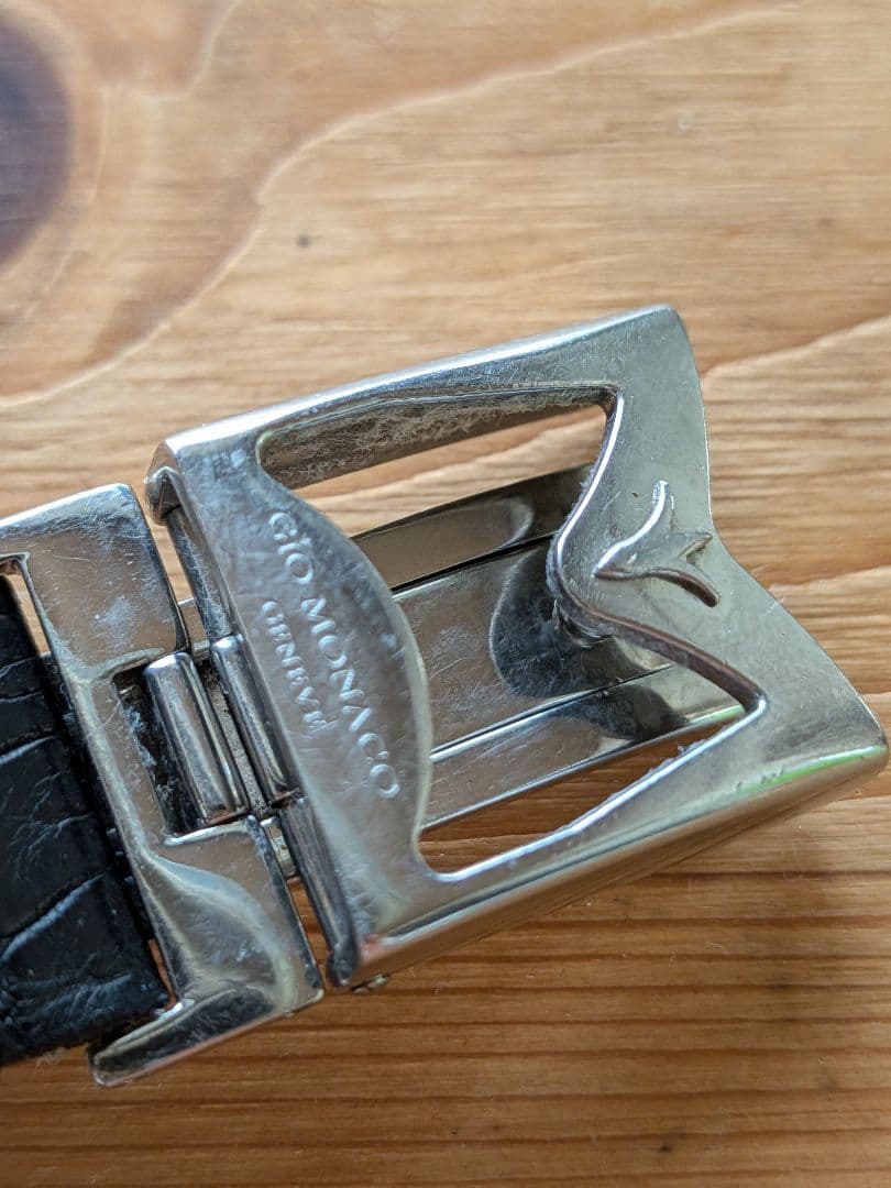 GIO MONACO ジオモナコ クォーツ腕時計 シルバー/ブラック ジャンク