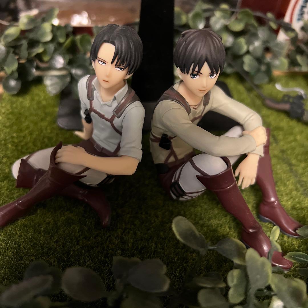 進撃の巨人1番くじ 生還せよ！調査兵団 フィギュア エレン リヴァイ