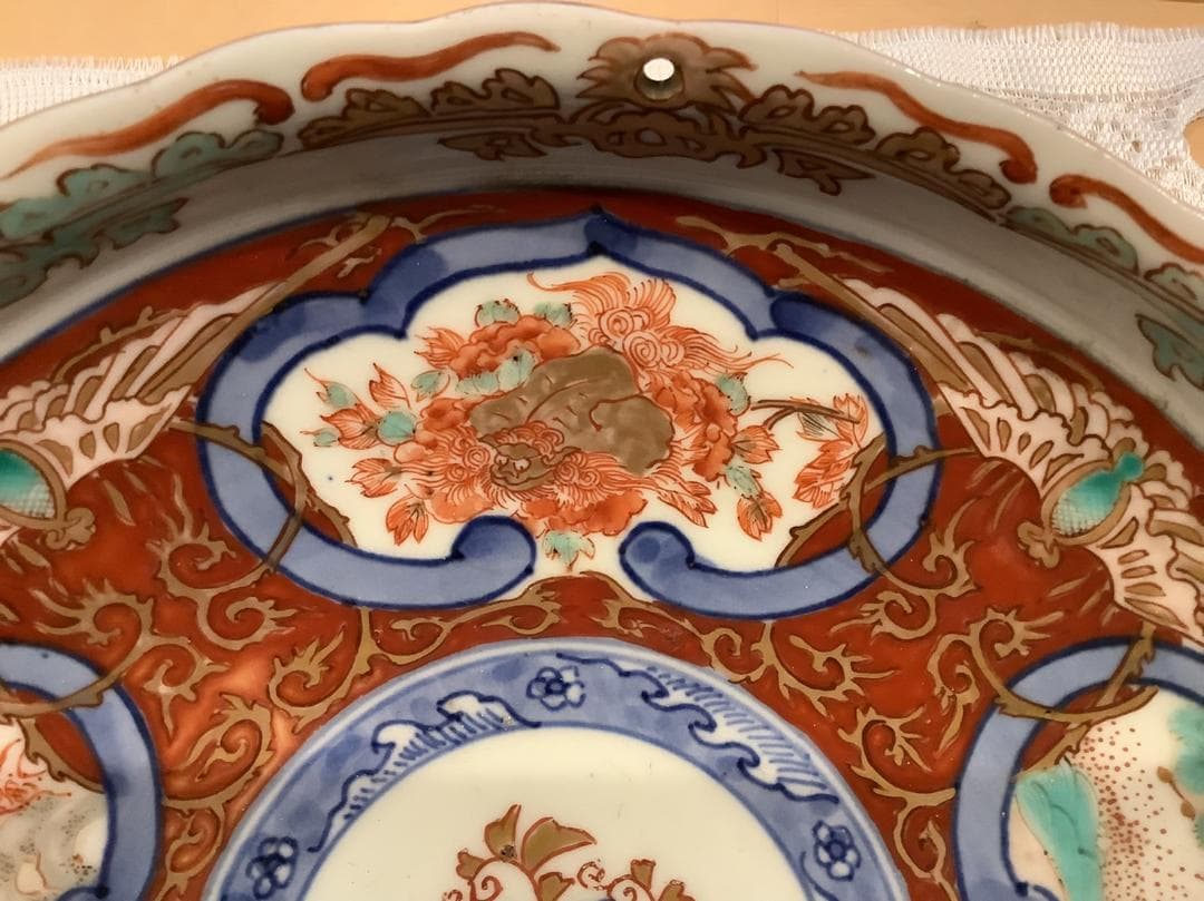 【古伊万里】鉢　金襴手　渦福　アンティーク