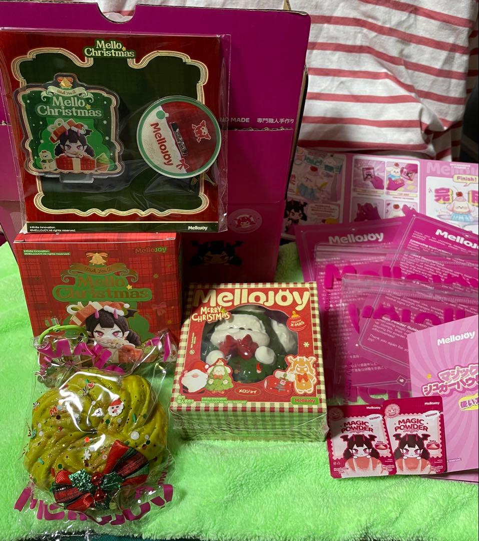 【未使用】メロジョイ　スクイーズ　パピーユキコ　クリスマスリースパン　アクスタ付