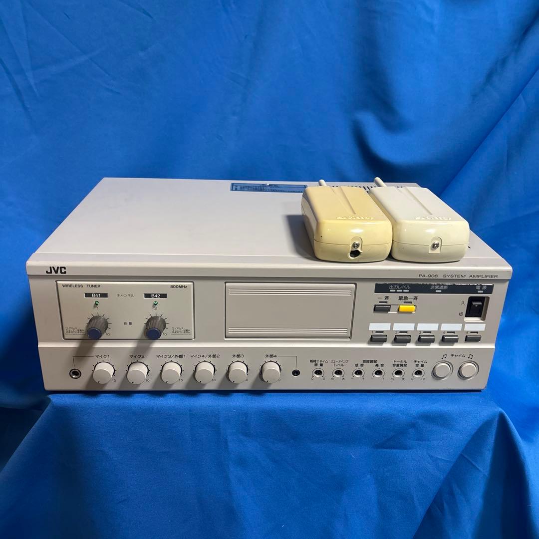 JVC　PA-908システムアンプ80W ワイヤレスチューナー2波内蔵