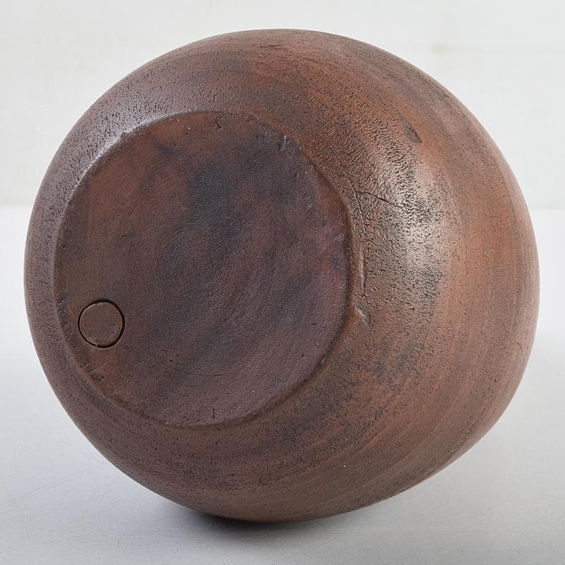 桂又三郎極め　江戸初期　古備前　人物刻　細口瓢徳利　V　R9490