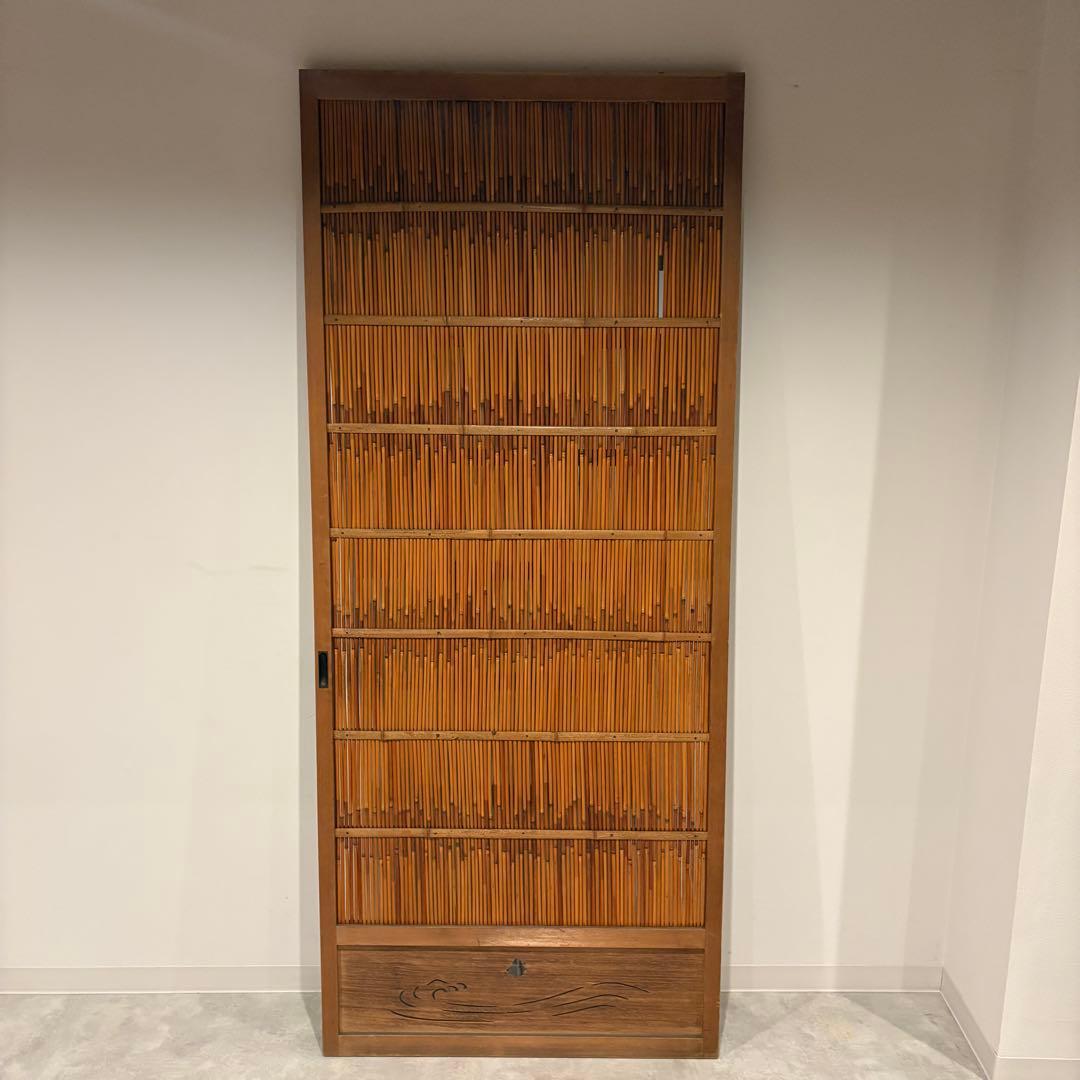 古い建具 1枚 簾戸 すど 葦戸よしど 夏障子 御簾戸 4/4