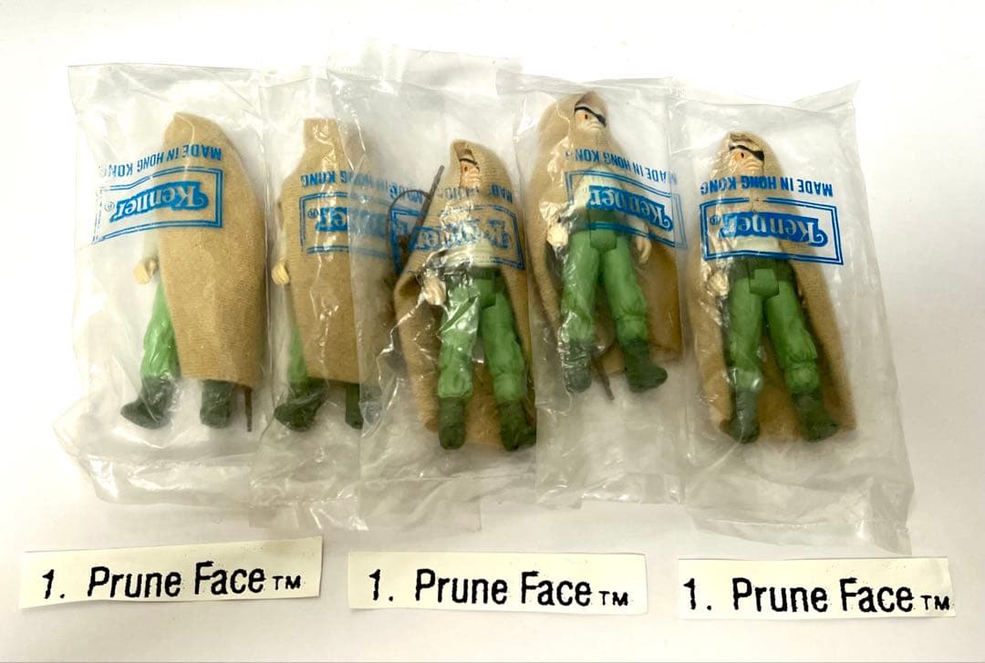 5体セット！【1980年代オールドケナー未開封】ROTJ Prune Face