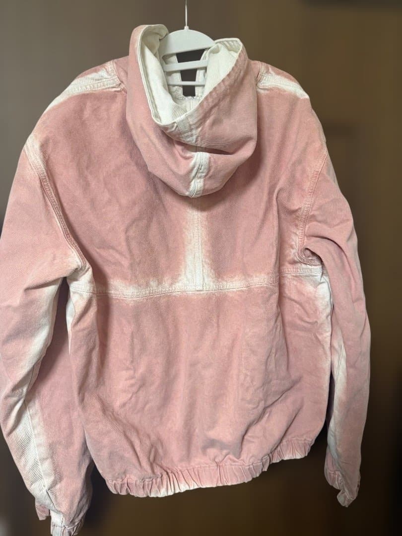 Stussy フード ピンク ワークジャケット ブルゾン