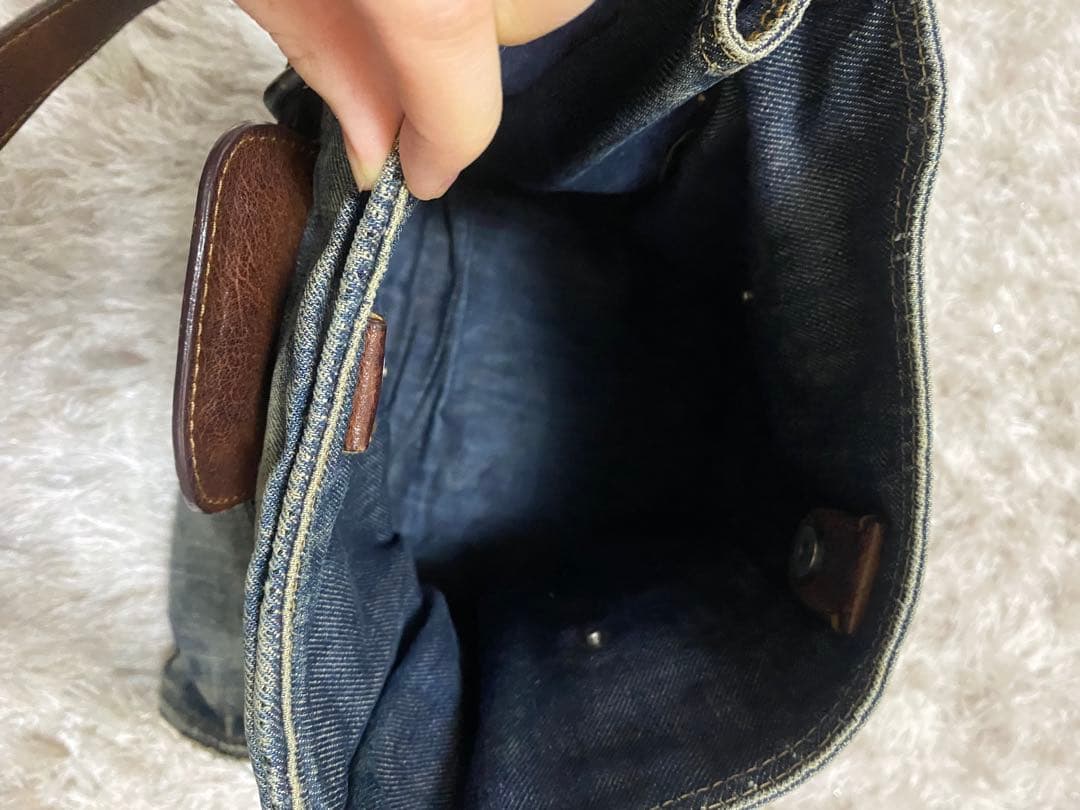 miu miu デニム　ショルダーバッグ