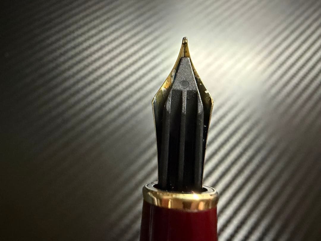 美品 モンブラン マイスターシュテュック 144 ボルドー 中白 F 万年筆