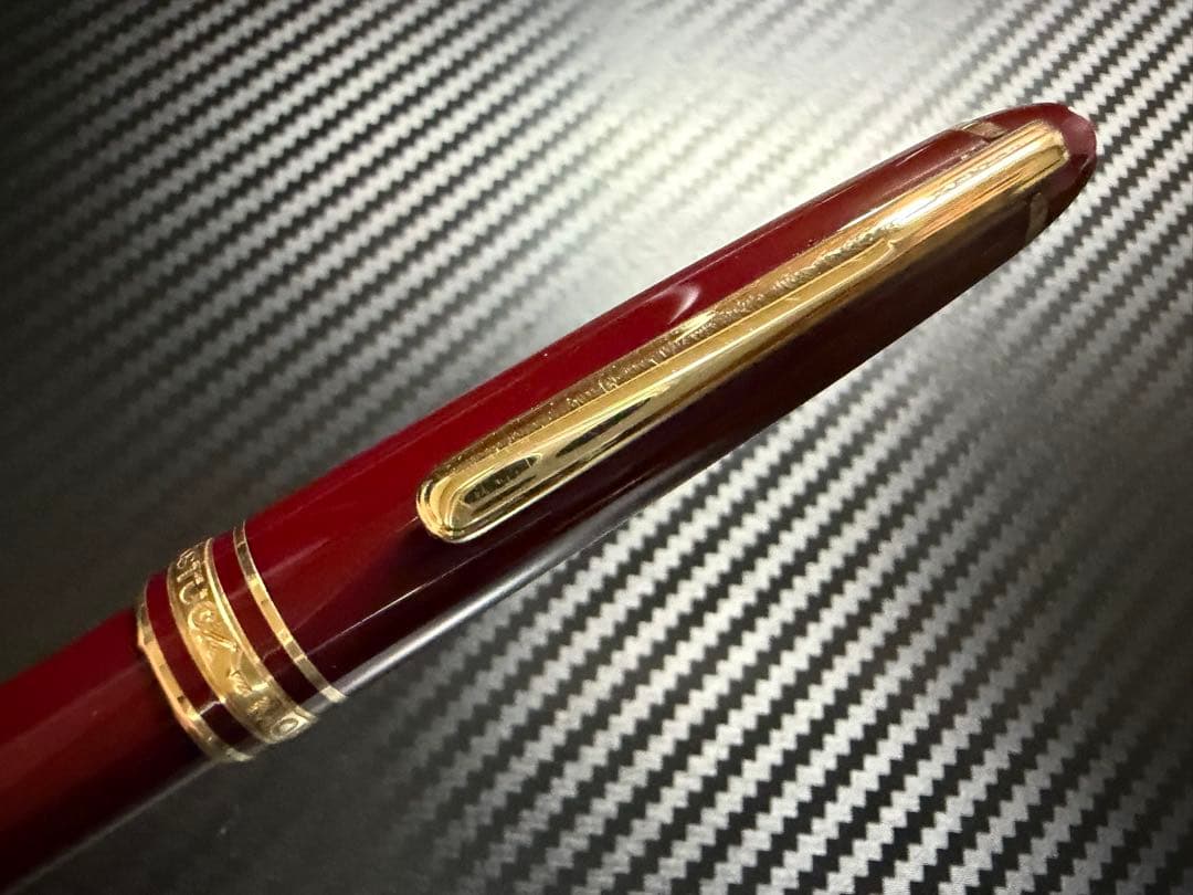 美品 モンブラン マイスターシュテュック 144 ボルドー 中白 F 万年筆