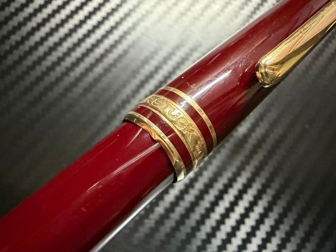 美品 モンブラン マイスターシュテュック 144 ボルドー 中白 F 万年筆