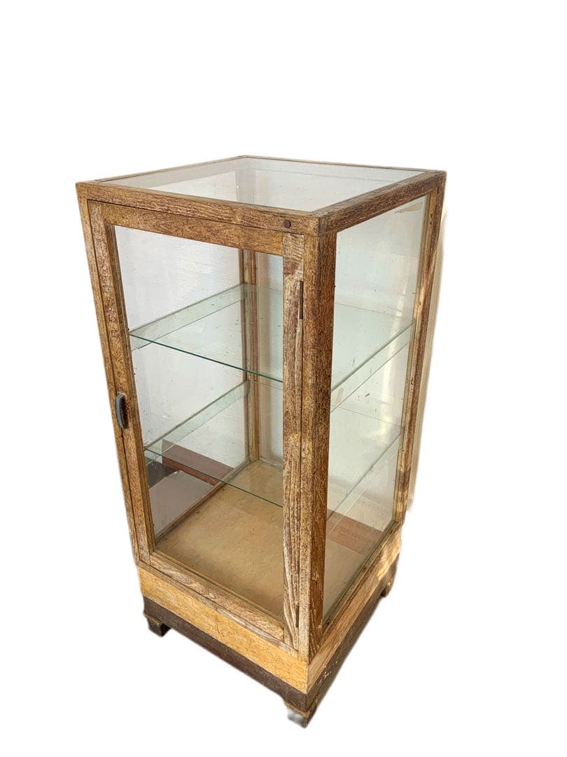 アンティーク　レトロ　ショーケース　古道具　ガラスケース　ディスプレイ