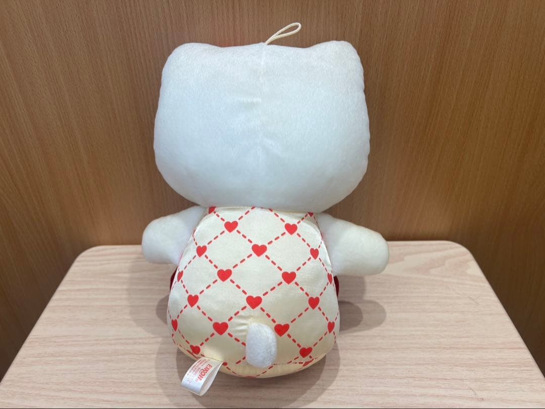 【レトロ・希少】ハローキティ ハートリボンぬいぐるみ 約30cm／サンリオ