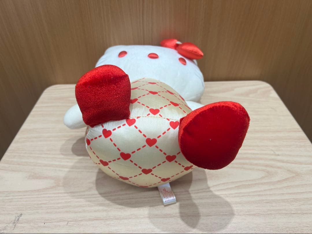 【レトロ・希少】ハローキティ ハートリボンぬいぐるみ 約30cm／サンリオ