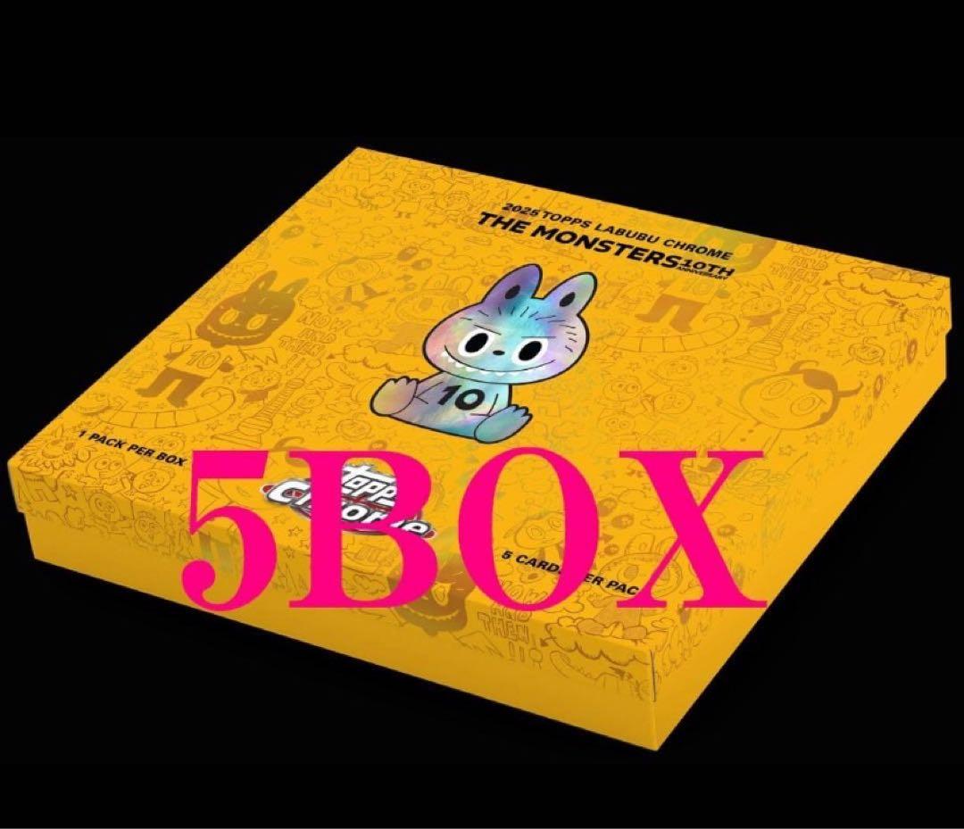 2025 Topps Chrome Labubu 5BOX セット