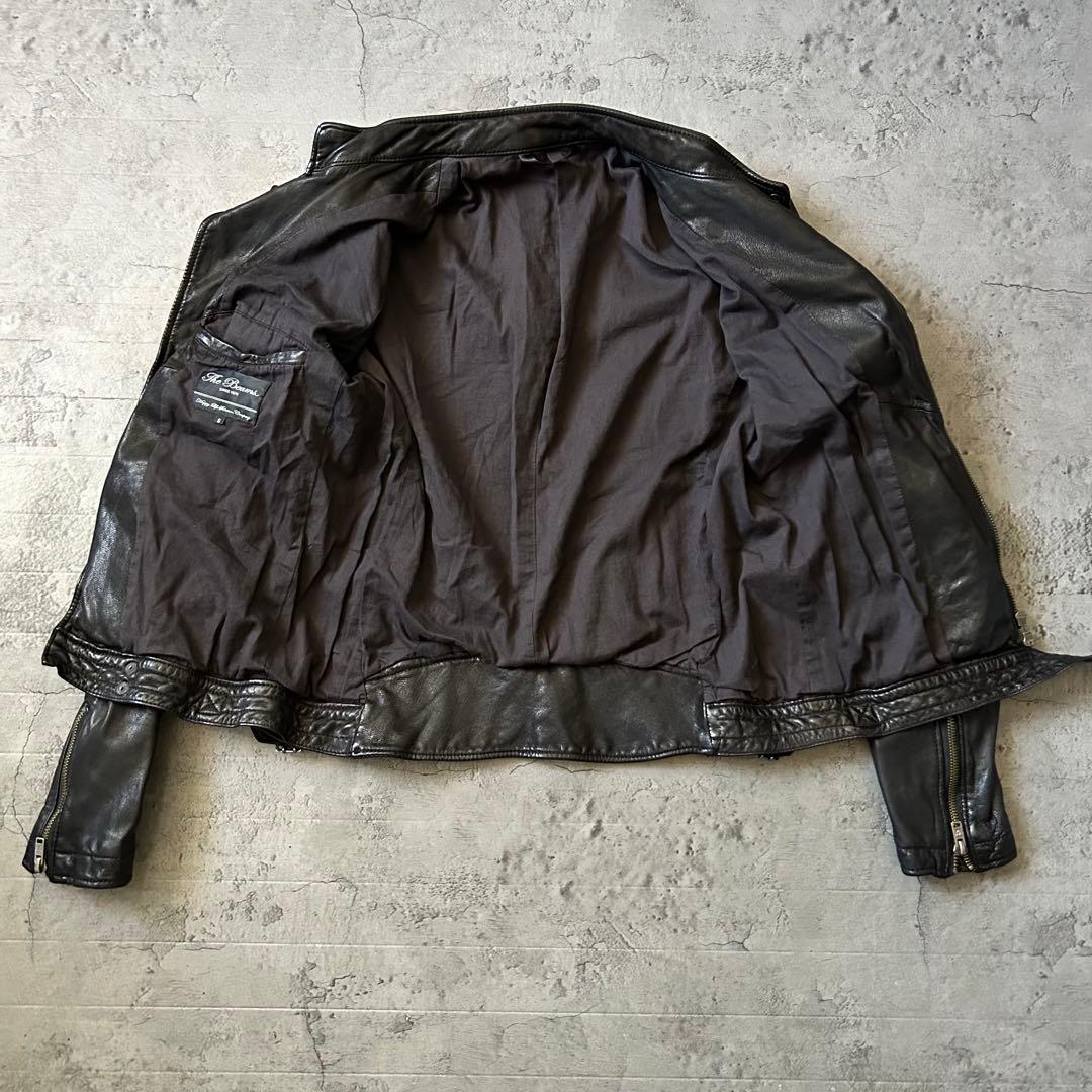 美品 The Beams シングル ライダース レザー ジャケット やぎ革