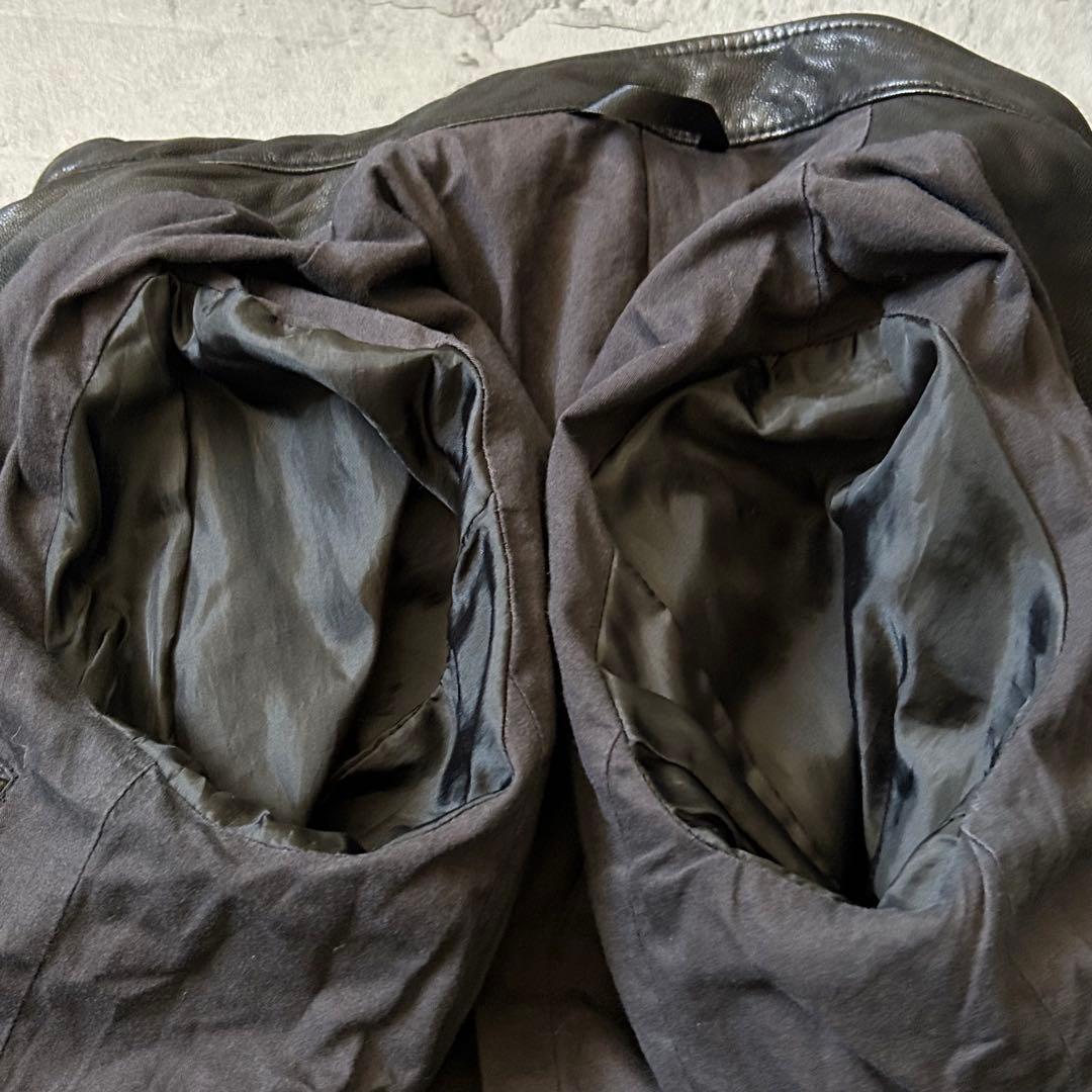 美品 The Beams シングル ライダース レザー ジャケット やぎ革