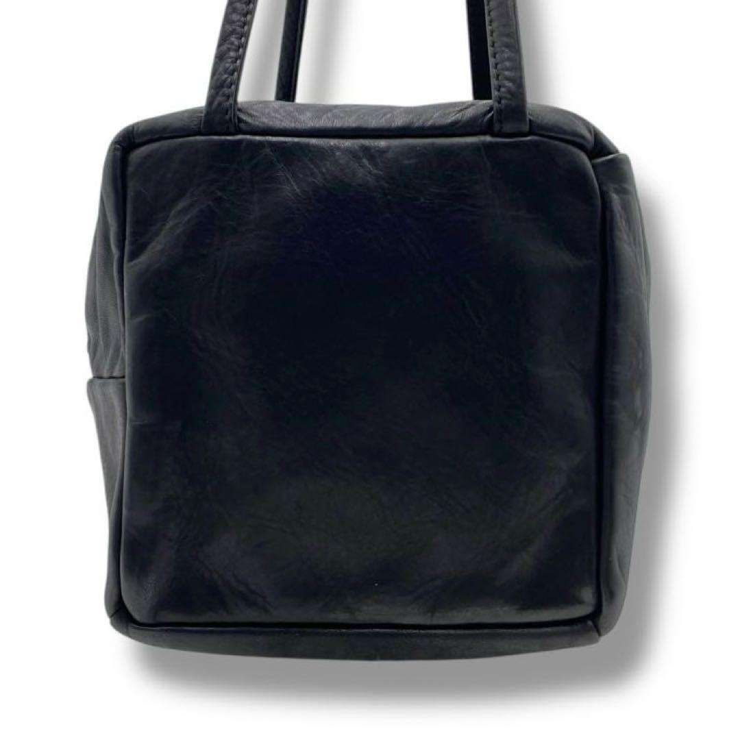 美品 Danser ダンサー カレバッグ バッグ レザー S キューブ ブラック