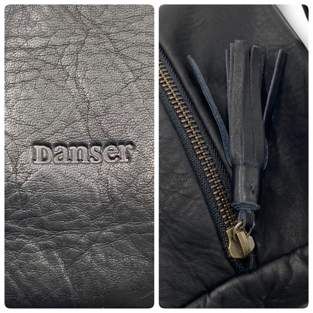 美品 Danser ダンサー カレバッグ バッグ レザー S キューブ ブラック