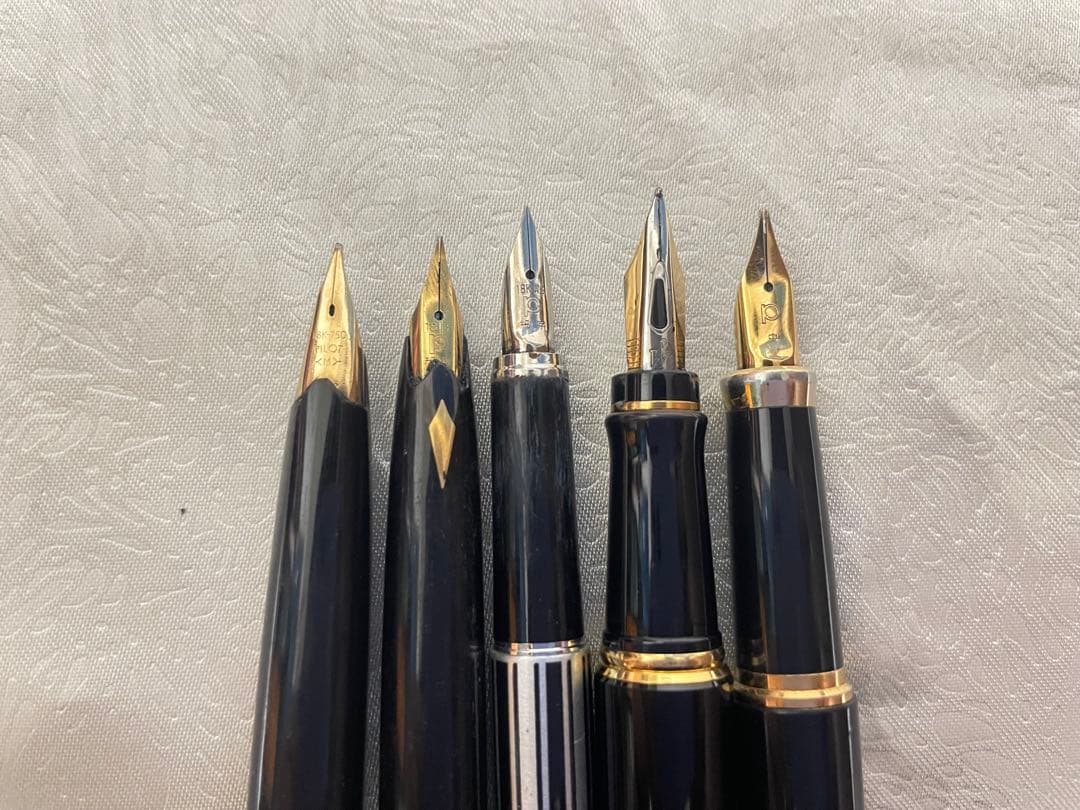 万年筆 5本セット18K / 18KWG 金ペン先 まとめ売り