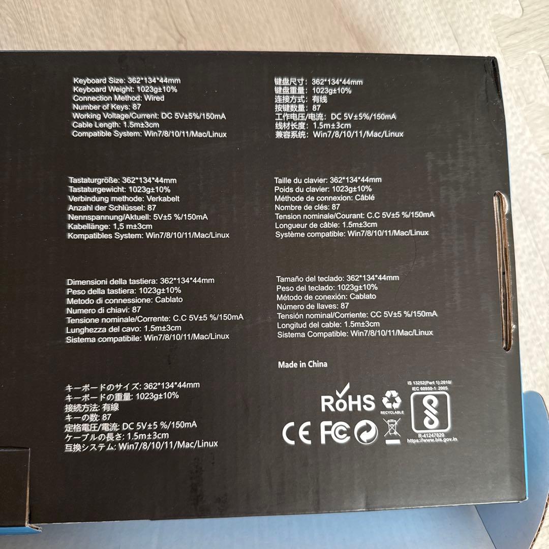 MAGEGEE フルサイズキーボード ピンク・グレー