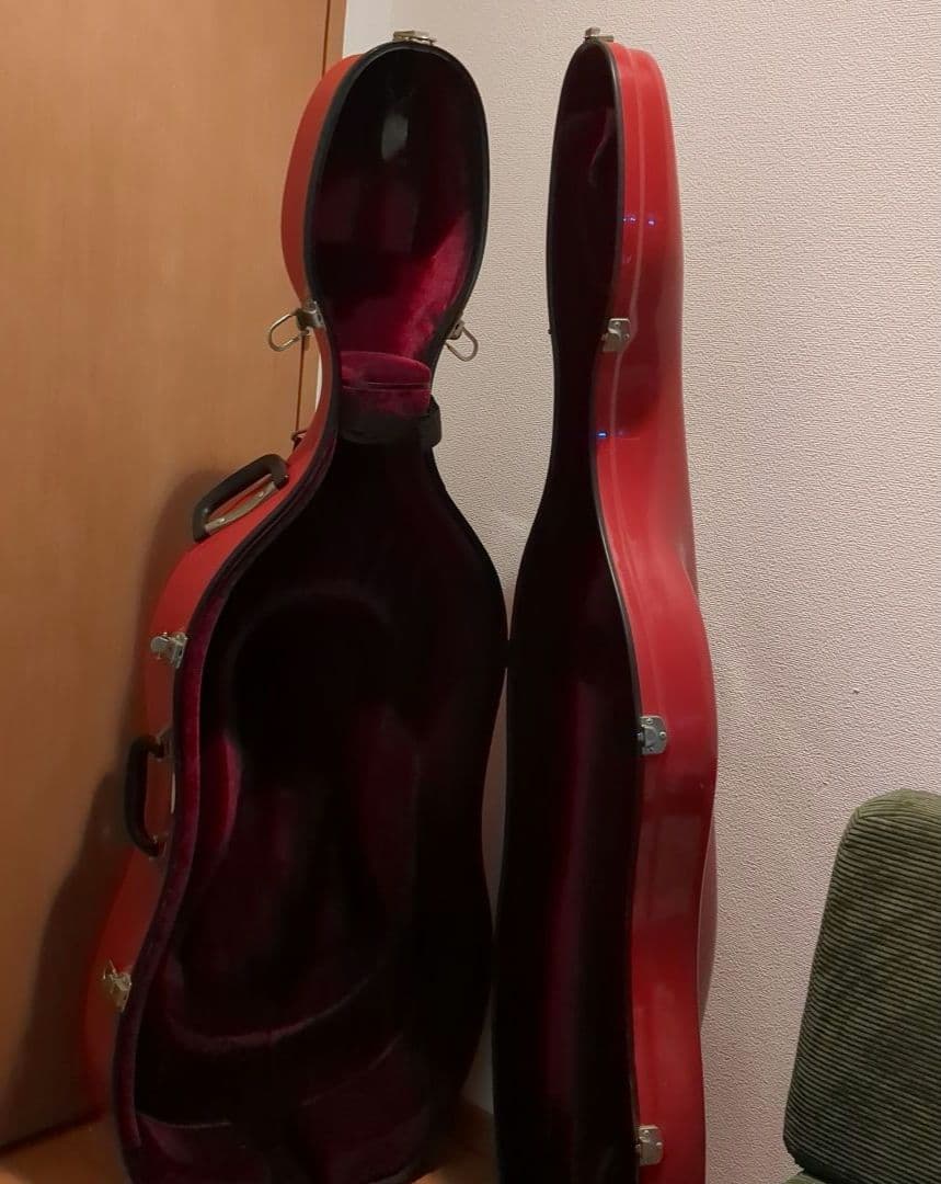 イーストマン 4/4 チェロケース レッド