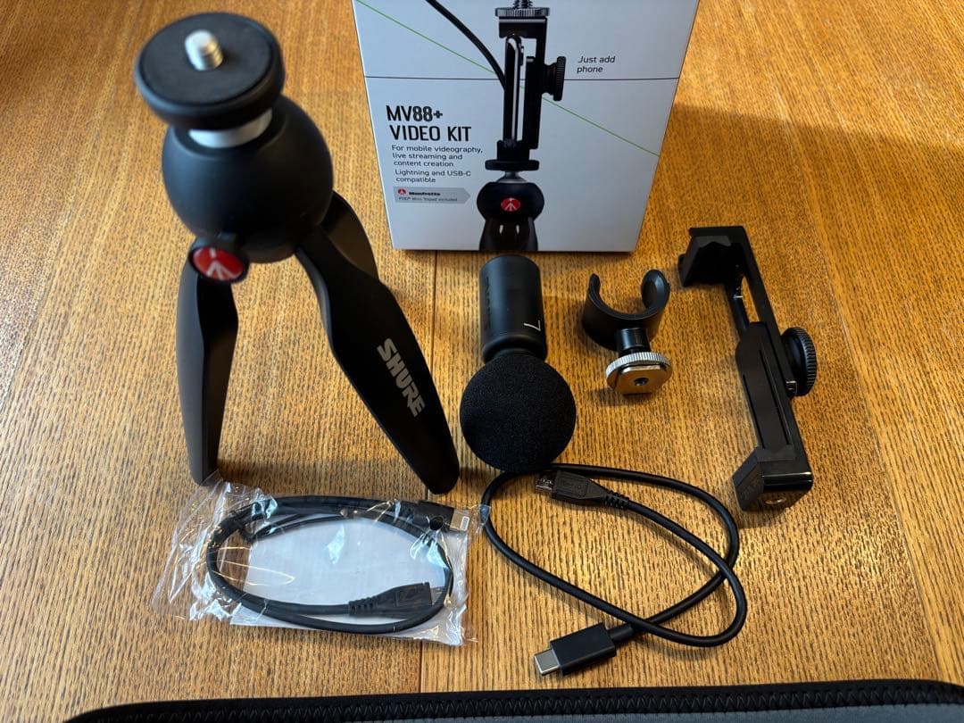 使用回数1回のみ Shure MV88+ Video Kit コンデンサーマイク