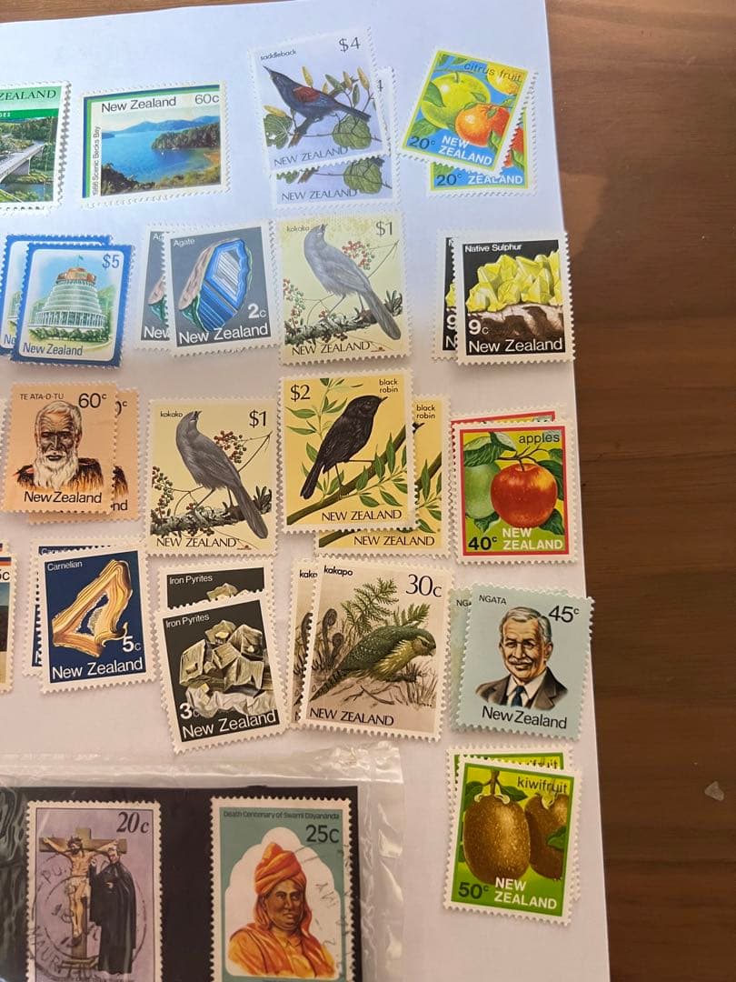 ニュージーランド・モーリシャス 使用済切手 約39枚