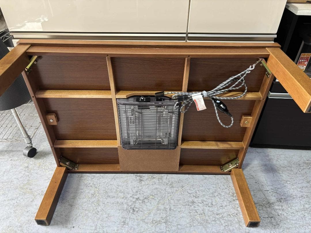 うさぎ 株式会社 プラス 木目 長方形 こたつトップ黒ガラス付幅106cm