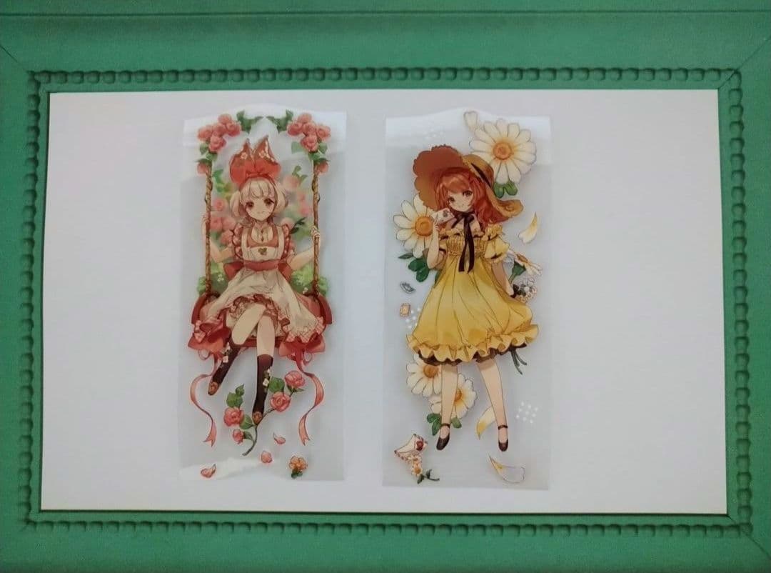 ✩再販✩J31＃仲夏游(水晶PET)切り売り海外人物マステ女の子