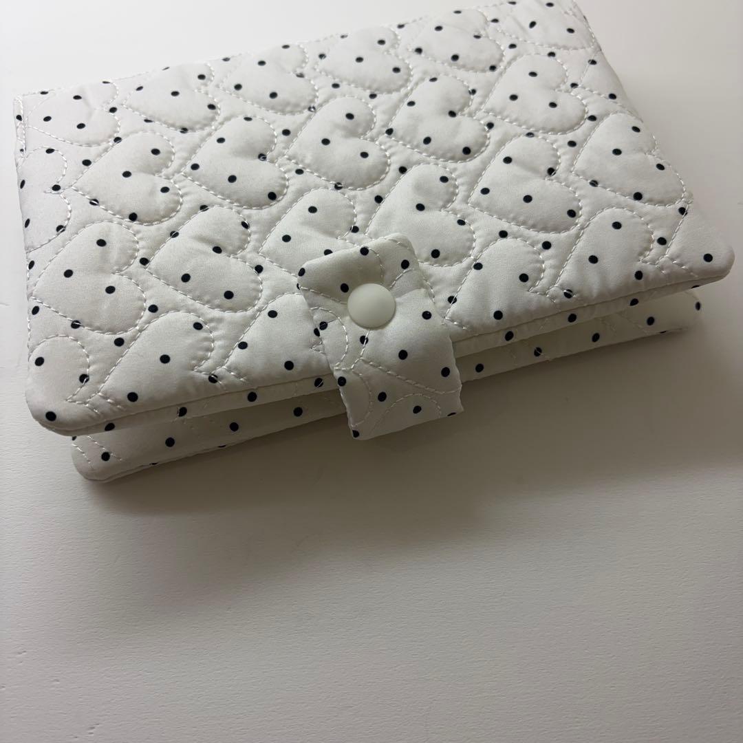 バインダーカバー　ハートドット　A6 韓国　貯金