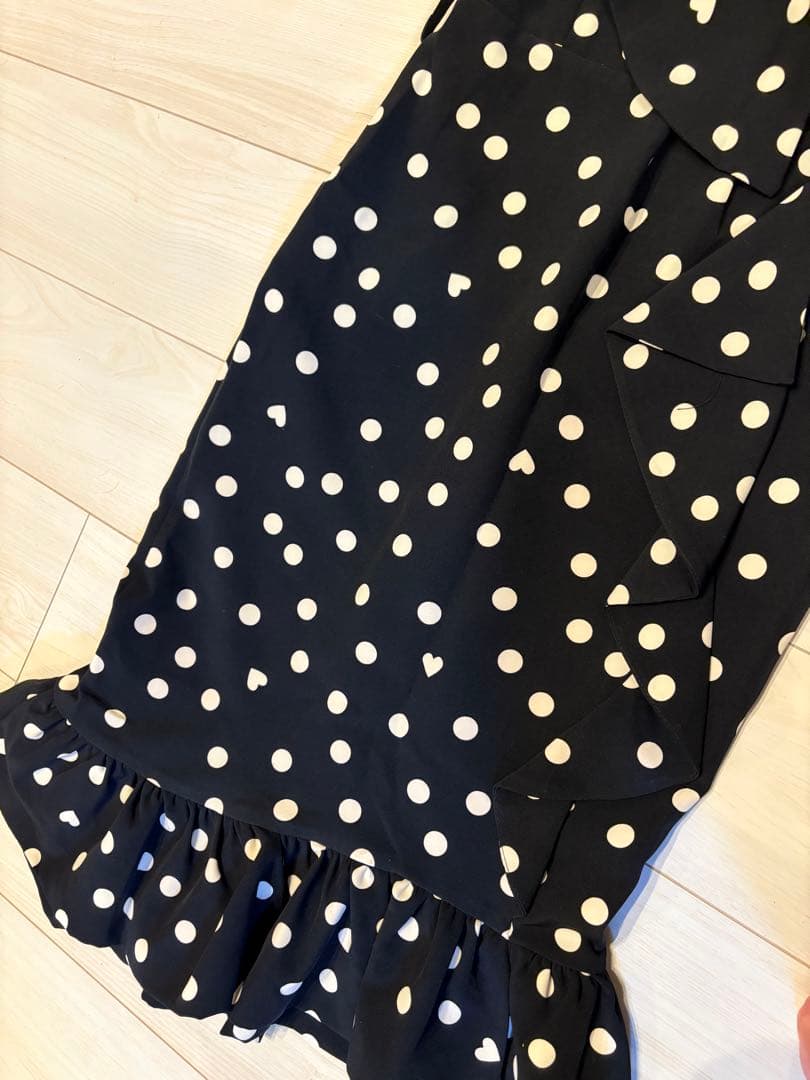 RINASCIMENTO ドット柄ノースリーブワンピース【最終お値下げ】