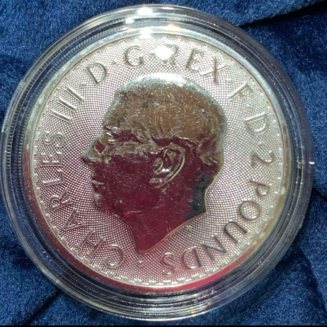 【純銀】2023ブリタニア（チャールズ三世） 1オンス　銀貨　ケース付