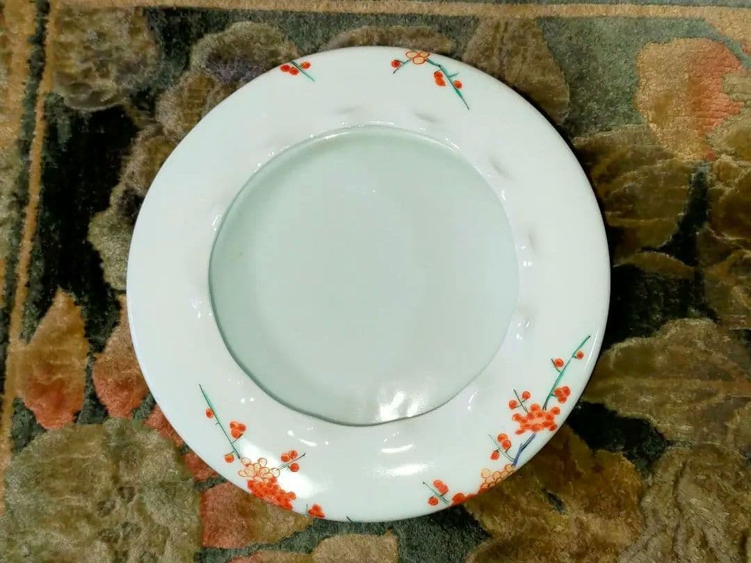 ♥未使用　人間国宝　十三代　酒井田柿右衛門　灰皿　共箱付き　骨董　古玩