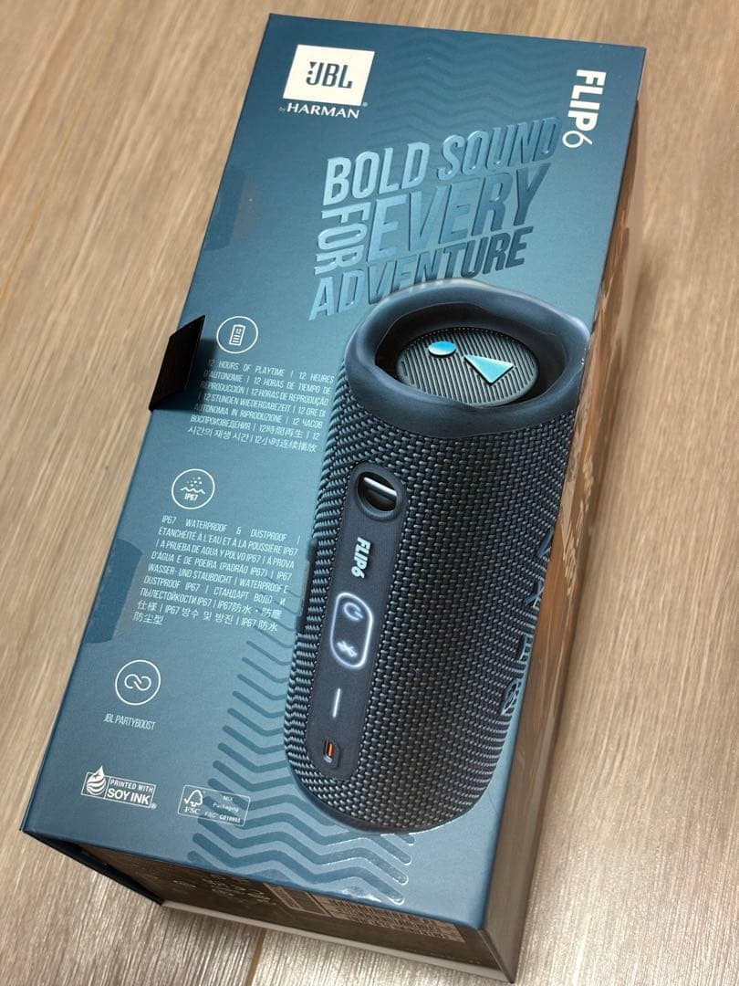 【新品】JBL FLIP6 スピーカー ブルー JBLFLIP6BLU