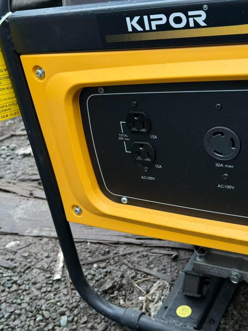 【福岡県みやま市】美品　パワーテック ガソリン エンジン 発電機 KGE3.5